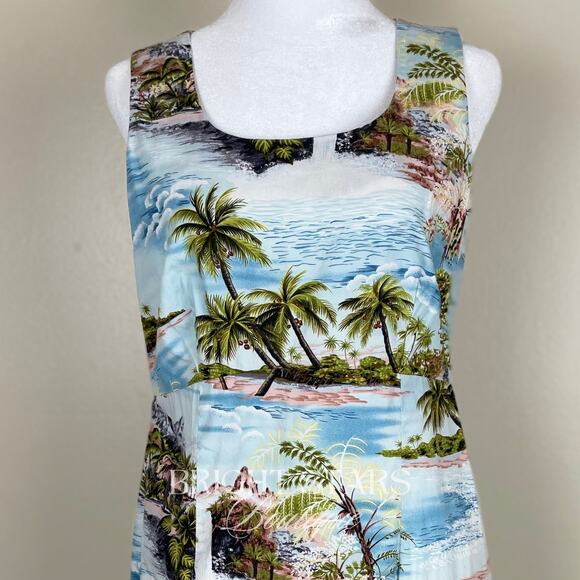 Rare ALT Maxi Dress Similar ASO Rachel Green Friends Beach Hawaiian Print Summer - Picture 7 of 10